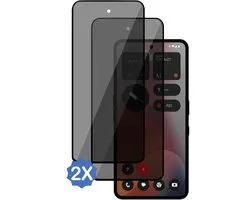 2x TechNow Privé Screenprotector geschikt voor Nothing Phone (3a) Pro - Screenprotector - Privacy Beschermglas - Privacy Proteqt+