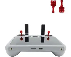 Embouts de joystick, 1 paire de poignées de pouce antidérapantes rouges pour DJI Mini5 Pro/Mini4, Mavic3/Mavic3 Classic/Mavic4, Air3/Air3S, Avata, radiocommandes RC & RC2 de drone