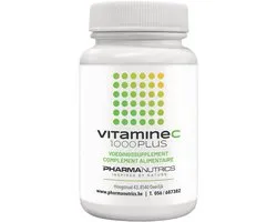VITAMINE C 1000 avec bioflavonoïdes 60 tabl Pharmanutrics - Vitamine C naturelle - Bioflavonoïdes - Immunité - Complexe naturel