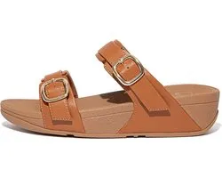 FitFlop Lulu Adjustable Sandal - Leather BRUIN - Maat 38
