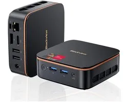 Blackview MP20 Mini PC - AMD Ryzen™ 3 3300U - 16 GB DDR4 RAM - 512 GB M.2 SSD - Windows 11 Pro - Tot 3,5 GHz - WiFi 5 - 4K UHD - Microcomputers voor thuis - gaming - kantoor - Zwart