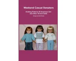 Weekend Casual Sweaters, Knitting Patterns fit American Girl and other 18-Inch Dolls