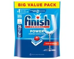 Finish Power All-in-1 Vaatwastabletten Regular - 76 stuks
