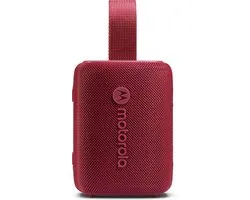 Motorola Sound - ROKR 300 Bluetooth 5.3-luidspreker – 7W draagbare draadloze luidspreker – compacte IP67 water- en stofbestendige luidspreker – 12 uur speeltijd, rood