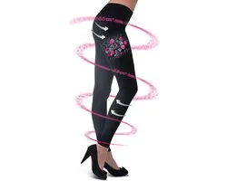 Lanaform - Cosmetex Legging-S - Afslank Legging Dames - Anti Cellulite & Corrigerende Shapewear - Infrarood Technologie, Biokeramische Vezels & Microcapsules - Buikcorrigerend - Huidverstevigend - Slimming Effect