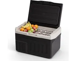 Auronic Elektrische Koelbox - Compressor - 21L - 12V en 240 volt - Camping Koelkast - Frigobox Auto - Zwart