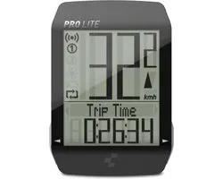 CUBE Bicycle Computer Pro Lite - Ordinateur de vélo - Compteur kilométrique vélo - Avec système de montage - Avec éclairage - Zwart - 57 x 41 x 15 mm