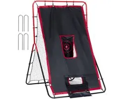 Honkbal En Softbal Rebounder Net, 3,5 X 4,5 Foot 2-In-1 Pitch Trainer, Pitch Back Net voor Veld- En Werpoefeningen, Duurzame Return Trainer