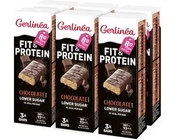 Gerlinea Fit&Protein - Barres - Chocolat - 6 x 81 g