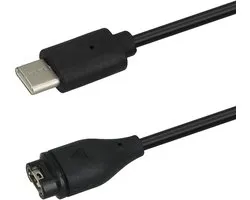 kwmobile USB-oplaadkabel type c geschikt voor Garmin Forerunner 265 / 965 / Forerunner 970 / 165 / 570 - Kabel voor smartwatch - in zwart