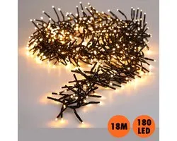 Éclairage de Éclairage de Noël blanc chaud intérieur / extérieur 180 lumières 18 mètres / 1800 cm - Éclairage d'arbre blanc chaud intérieur / outdoor - Lumières de Noël / lumières de Noël avec minuterie