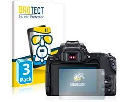BROTECT - Protecteur d'écran pour Canon EOS 250D - Film de protection en verre transparent (3 pièces)