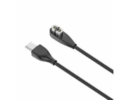 Oplaadkabel geschikt voor Shokz OpenRun / Pro / Mini / OpenMove / OpenSwim / AfterShokz Aeropex AS800 / OpenComm – USB-C Oplaadkabel – 1 Meter – Zwart
