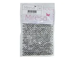 Miresa – Colliers Choker tatouage – Zwart – 12 pièces