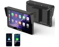 CARPURIDE W502BS - 5 pouces - Motocyclettes BMW - Écran CarPlay - Native Wonder Wheel - CarPlay sans fil et Android Auto - lecture des données