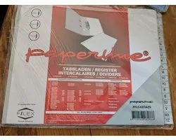 Paperline tabbladen grijs register a-z LETOP de maat!