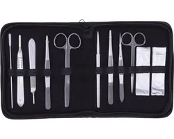 Set de dissection - set de coupe & set d'instruments médecine - set de dissection - noir - 9 instruments - dissection & dissection - Mast Medical