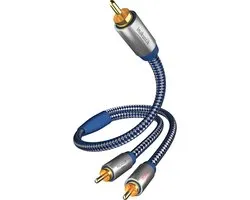 in-akustik Premium Y Subwoofer kabel Cinch - 2x Cinch 5,0 m