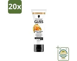 20 x Gliss - Split-Ends Cream - Tegen Gespleten Haarpunten - 50 ml - Wasstrips - Gespleten Haarpunten - Haarverzorging - Haarstructuur - Haarbreuk - Haarversterking