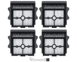 4-delige HEPA-filterset geschikt voor Tineco FLOOR ONE Stretch S6/SWITCH S6/SWITCH S6 Stretch/SWITCH S7 Stretch/S7 Stretch Steam/S7 Stretch Ultra/S9 Artist/S5 Combo/i6 Stretch/i5 Stretch/S7 Artist stofzuigers