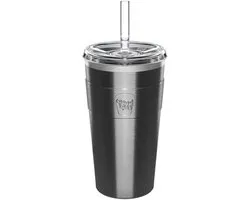 KeepCup Thermal Cold Cup - Insulated Stainless Steel Reusable Coffee Cup with Lid and Straw - 12oz/340ml - 16oz/450ml - Nitro