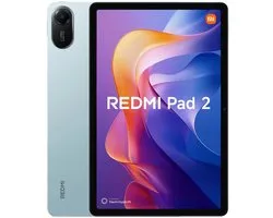 Xiaomi REDMI Pad 2 - 4 GB RAM - 128 GB - Groen - 11" 2.5K crystal-clear display - Krachtige 9000mAh (standaard) batterij - Advanced Helio G100-Ultra