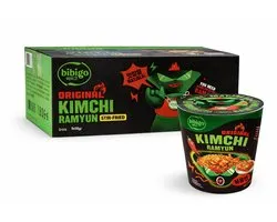 Bibigo Instant Noodles Noedels Kimchi Ramyun Original 8 x 98 Gr
