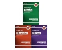 New GCSE Biology AQA Revision Guide & Chemistry, Physics Higher includes Online Edition 9-1 Videos & Quizzes Collection 3 Books Set
