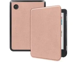 iMoshion Ereader Cover / Case Convient pour Kobo Clara BW / Kobo Clara Color - iMoshion Slim Hard Case Sleepcover Bookcase sans support - Or rose