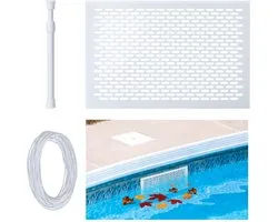 Zwembad Skimmer - Zwembad Onderhoud set - Schepnet - Zwembad filter - Filterpaneel + Telescoopstang + elastisch touw - Oppervlakte schepnet - Zwembad filter - Bladschepnet - Voorkomt verstopping door bladeren