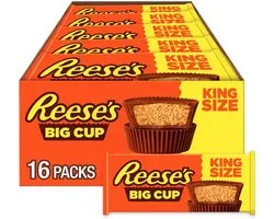 Reese’s Big Cup King Size – 2 × 79 g – Peanut Butter Cups – Value Pack