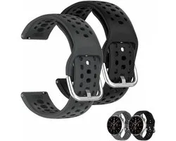 Bracelet for Amazfit Active 2 & Active 2 Square - 2 Pack Soft Waterproof Silicone Bands with Quick Clip Fastening - ShopVlot