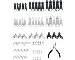 Strehknewen Zipper Repair Set 85 Pieces – Replacement Zip & Slider for Jackets, Backpacks, Tents, Coats, Bags – - ShopVlot