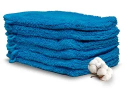 Set de débarbouillettes qualité hôtelière Miss Towels - Turquoise - 5+1 pièces - Débarbouillettes - 100 % coton - 16 x 21 cm - 550 gr/ m2