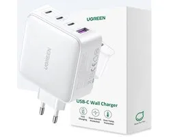 GaN - snellader - 3xUSB C / USB 100W PPS Ugreen CD226 - wit