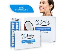 iSmile Whitening Strips - Tandenbleken - Zonder Peroxide -  Charcoal Teeth Whitening - Natuurlijk Witte Tanden