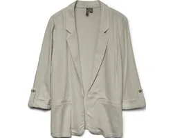 VERO MODA VMJESMILO 3/4 LOOSE BLAZER WVN GA NOOS Dames Blazer - Silver Lining