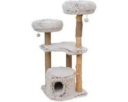 Arbre à chat MARSEILLE LONG HAIR PLUCHE 49x49x122cm beige