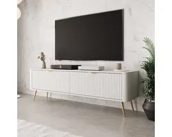 Meubella - Meuble TV Lima - Wit - 163 cm