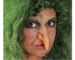 Fiestas Guirca Heksen neus - rubber - met elastiek - heksenneus - Horror/Halloween - verkleedaccessoires