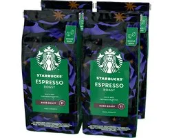 Starbucks Espresso Dark Roast Coffee - grains de café - 4 sacs de 450 grammes