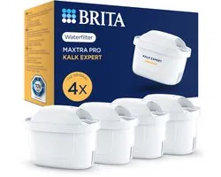 BRITA waterfilterpatroon MAXTRA PRO Kalk Expert - 4 stuks - Originele waterfilter voor alle BRITA kannen voor bescherming van apparaten bij hard water - filtert o.a. kalk, onzuiverheden, chloor en metalen
