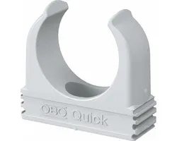 OBO Bettermann M32 Quick-klemmen voor buizen | 32 mm | koppelbaar | lichtgrijs - set van 10