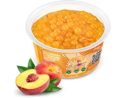 Inspire Food Company - Bubble tea - Perles de Bubble Tea - Perles Popping Boba - Perles de fruits éclatantes - Saveur pêche - 450 grammes