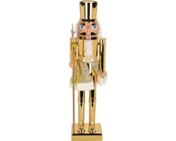 Décoration de Noël Figurine/Statue de décoration Casse-Noisette -60 cm - Or - Plastique