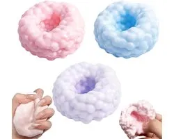 Fidget toys - Stressbal -Squishy- Stressbal Set 3 Stuks – Slow Rising Squishy Stress Ball – Sensorisch Fidget Speelgoed – Anti Stress Bal – Zachte Knijpbal voor Volwassenen en Kinderen – Voor Ontspanning, Focus en Stressvermindering