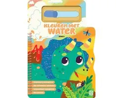 Kleuren met water 1 - Kleuren met water: Dino's