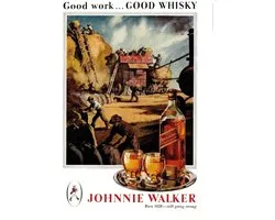 Wandbord - Johnnie Walker -20x30cm-