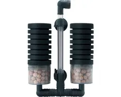 Aqua Nova - Dubbel bio-sponsfilter NSF-MAXBIO-200L - Tot 200L - Inclusief keramisch filtermedia - Dubbel sponsfilter - Aquarium filter