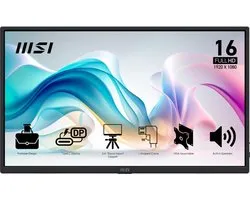 MSI PRO MP165 E6 Monitor Portátil 15.6" IPS FullHD 16:9 60Hz USB-C